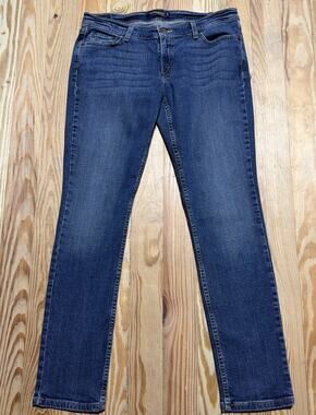 Levis 524 Jeans Y2K Womens 13 M Skinny Low Rise Stretch Denim Too Superlow 33x31